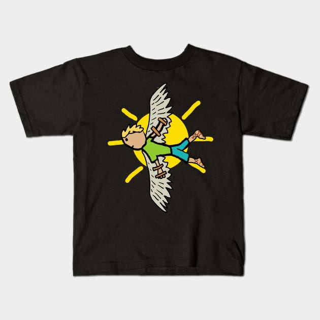 Icarus Kids T-Shirt by Mark Ewbie